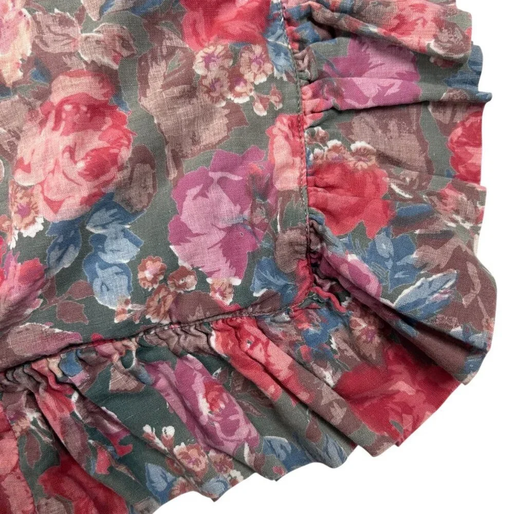 Floral Cottagecore Pillow Shams Set of 2 Ruffle Fem Country Farmhouse